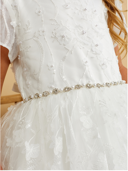First Holy Communion Dress white 5845