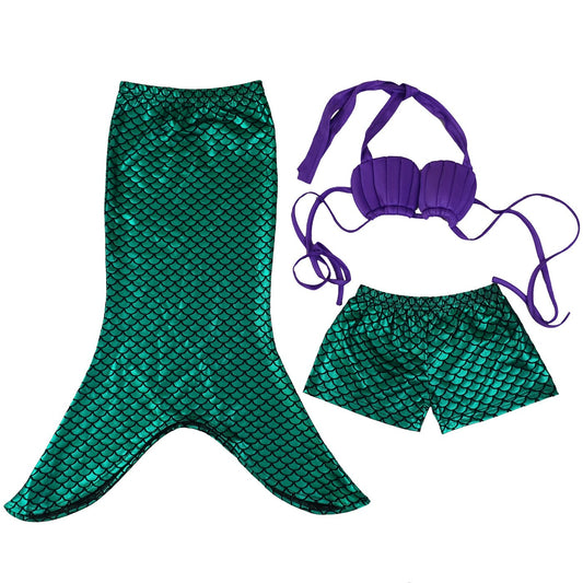 Green Mermaid 3-Pieces Swimming Suit - STYLOBOUTIQUE