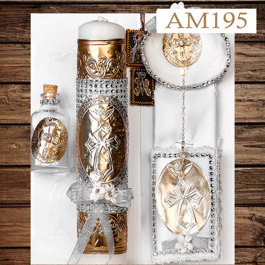 Baptism/Christening Candle Set AM195