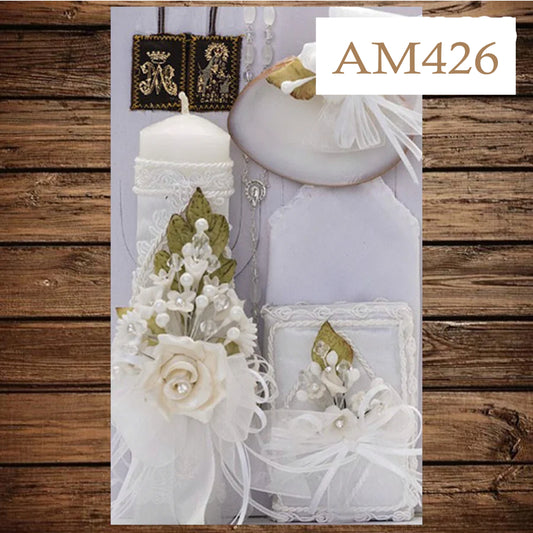 Baptism/Christening Candle Set AM426