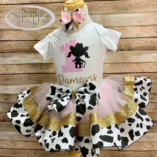 Cowgirl  Birthday Tutu Outfit