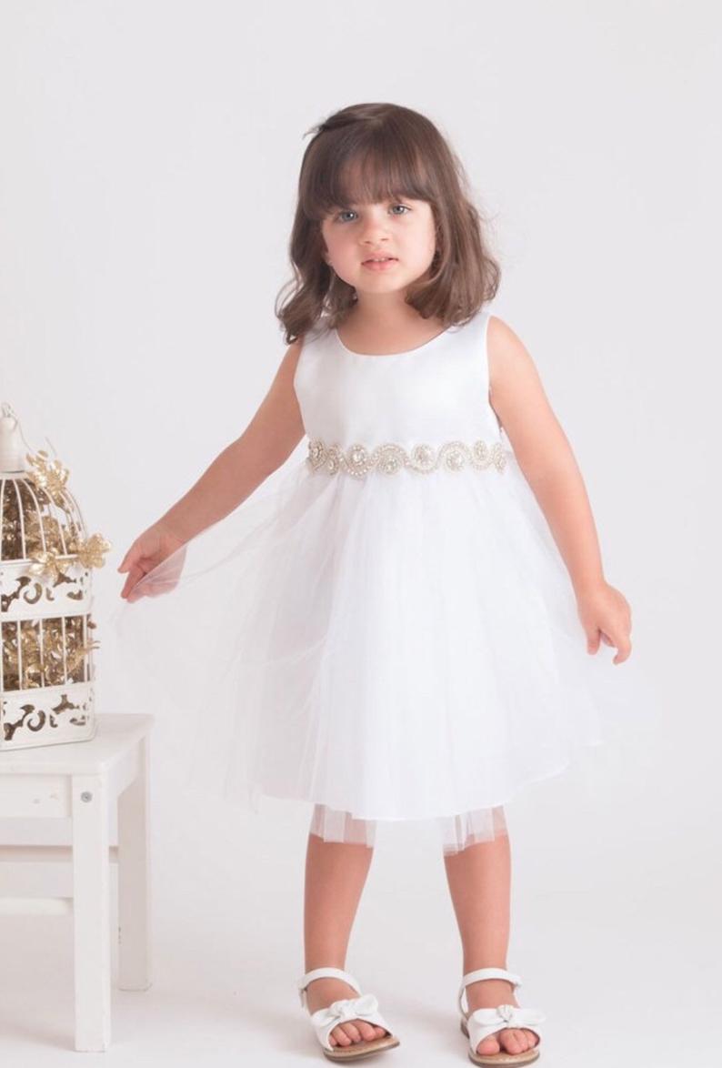 White Girl Dress,Girl Dress, White Dress, White Dress, Flower Girl, Wedding Flower Girl Dress
