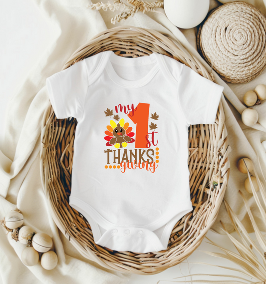 Thanksgiving Onesie Outfit, Thanksgiving Outfit for Baby, First Thanksgiving Outfit for Girl Boy, Baby Thanksgiving Outfit.