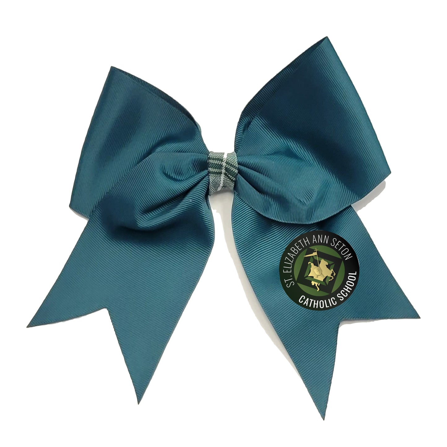 Hunter green bow with Logo