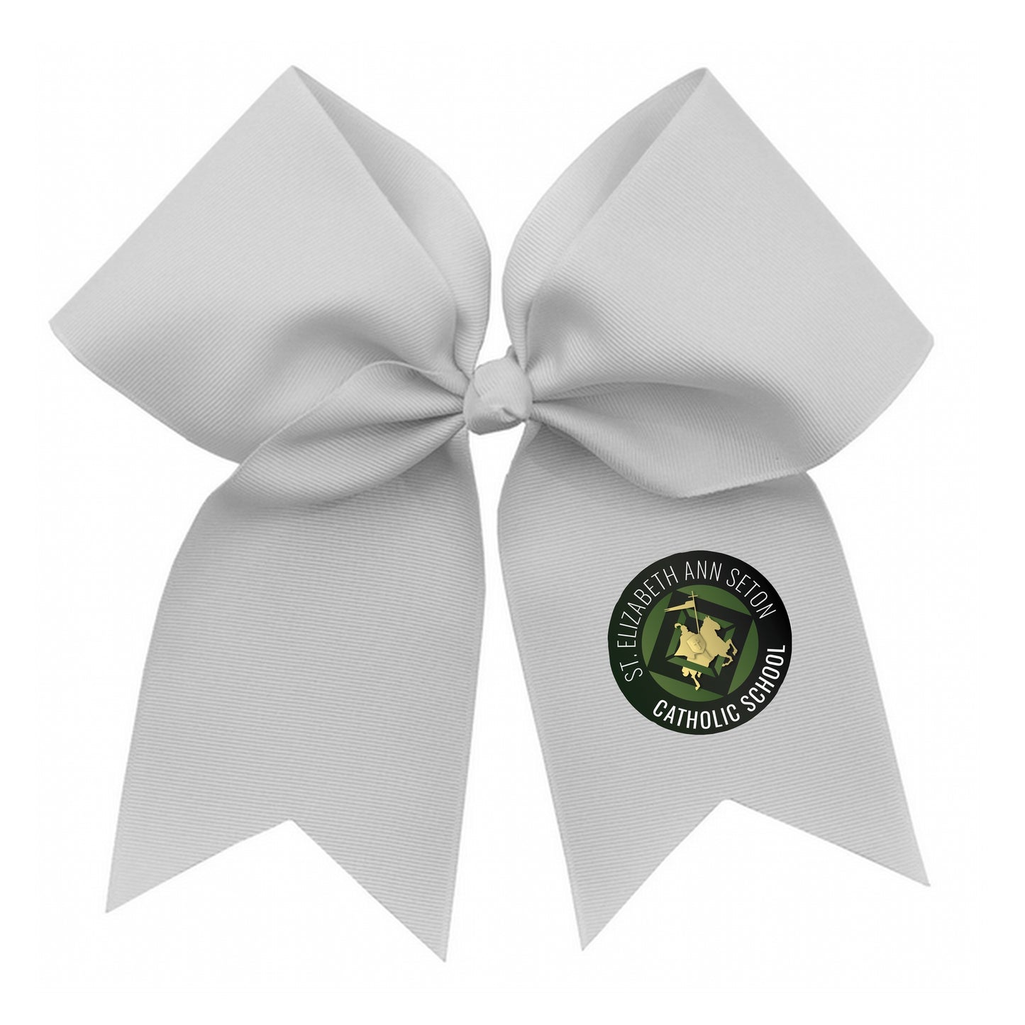 White Bow  bow with Logo