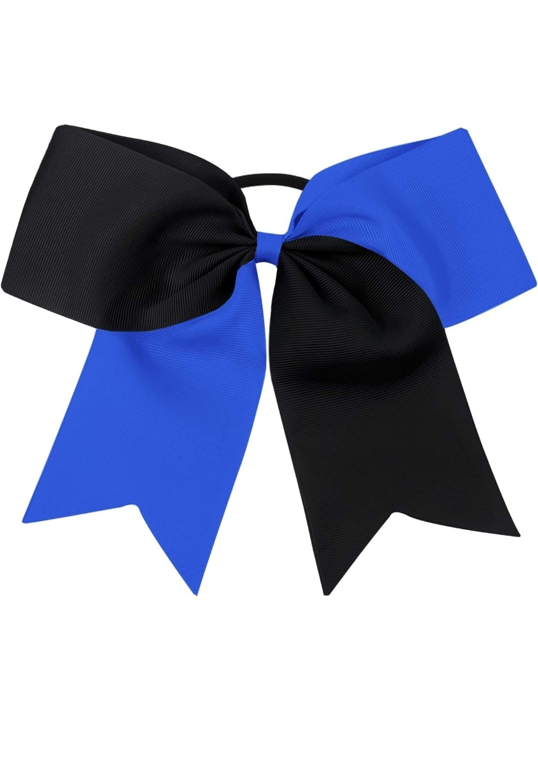 Royal blue and Black Cheer Bow