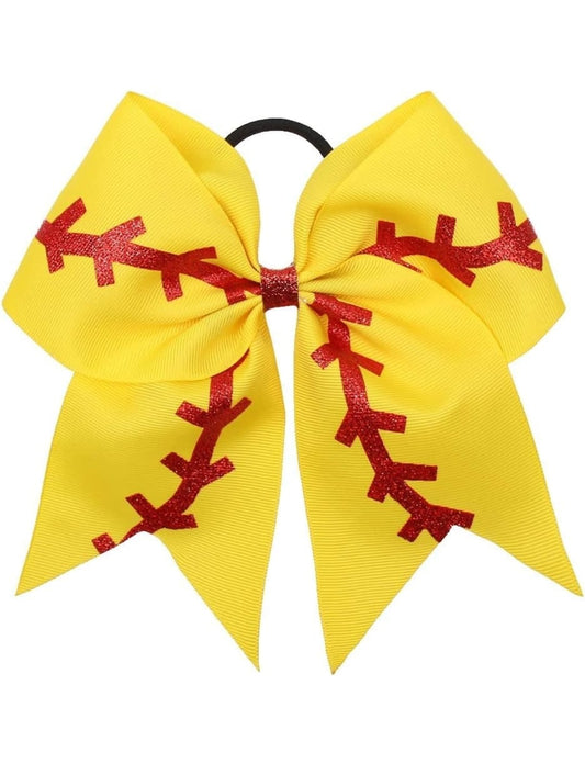 Soft Ball Cheer Bow