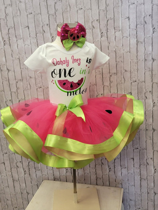 One in a Melon Personalized Tutu Outfit