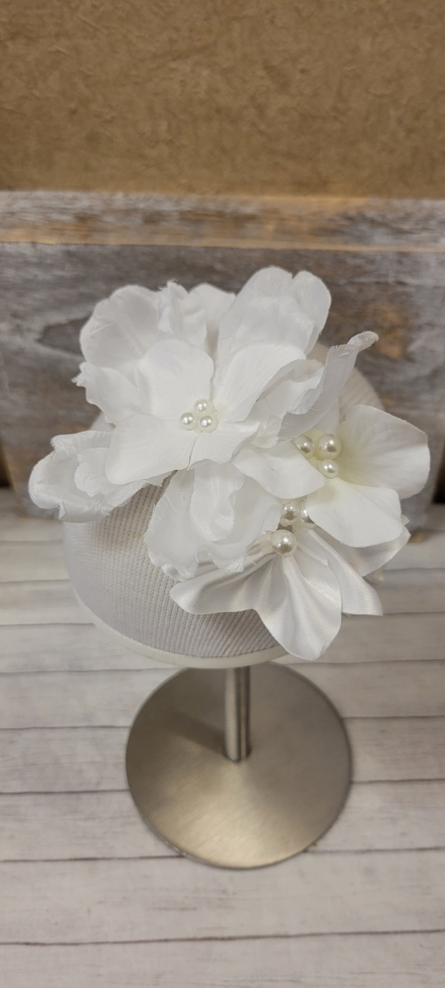 White flowers headband, Communion headband, baptis headband