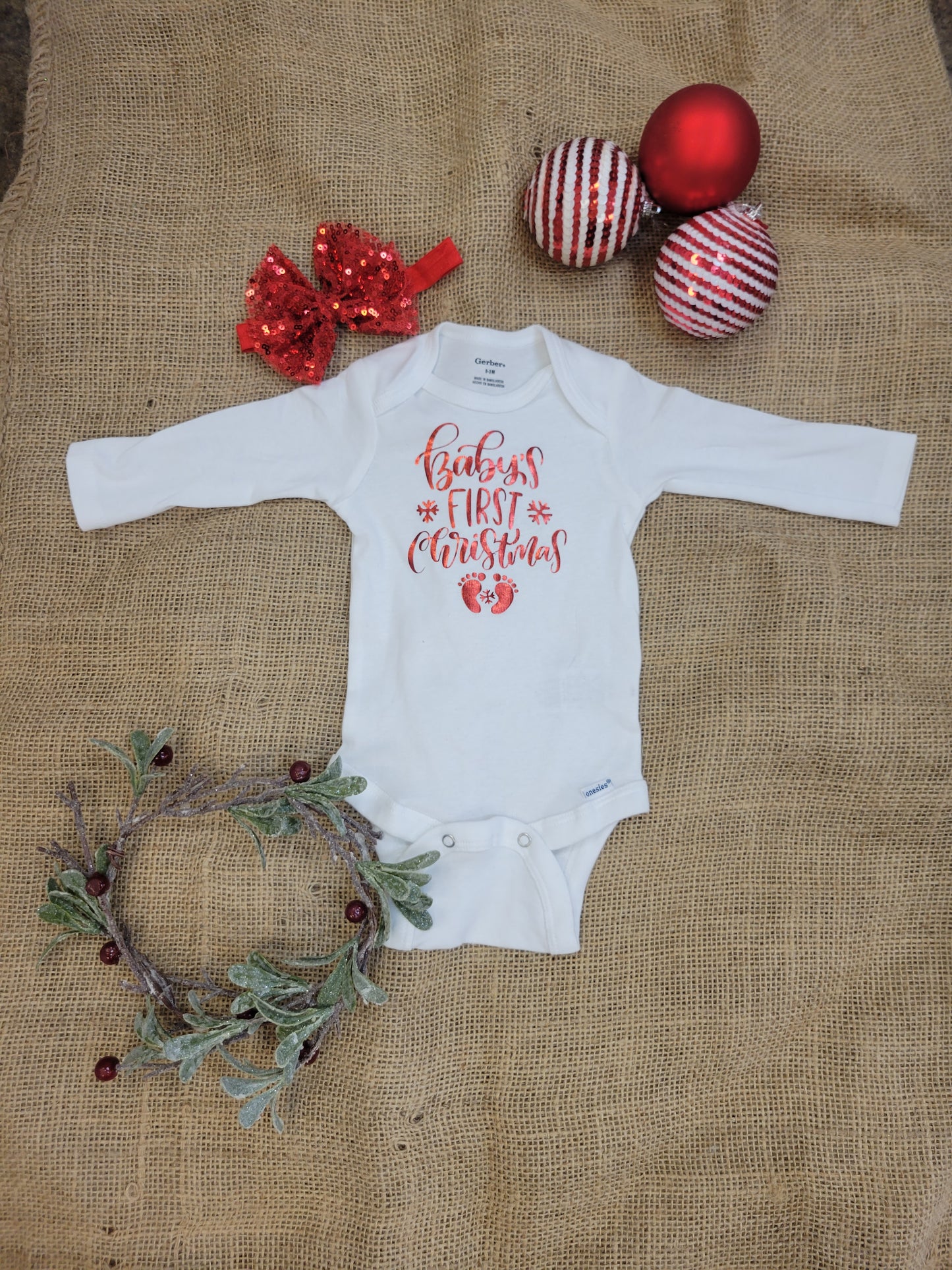 Christmas Baby Short/ long  Sleeve Onesie,Cute Modern Christmas Baby Onesie,Natural Christmas Bodysuit,Xmas Baby Shirt,Cute Christmas Kid