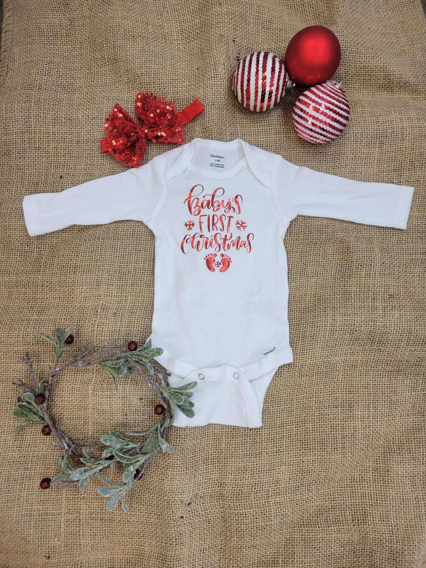 Christmas Baby Short/ long  Sleeve Onesie,Cute Modern Christmas Baby Onesie,Natural Christmas Bodysuit,Xmas Baby Shirt,Cute Christmas Kid