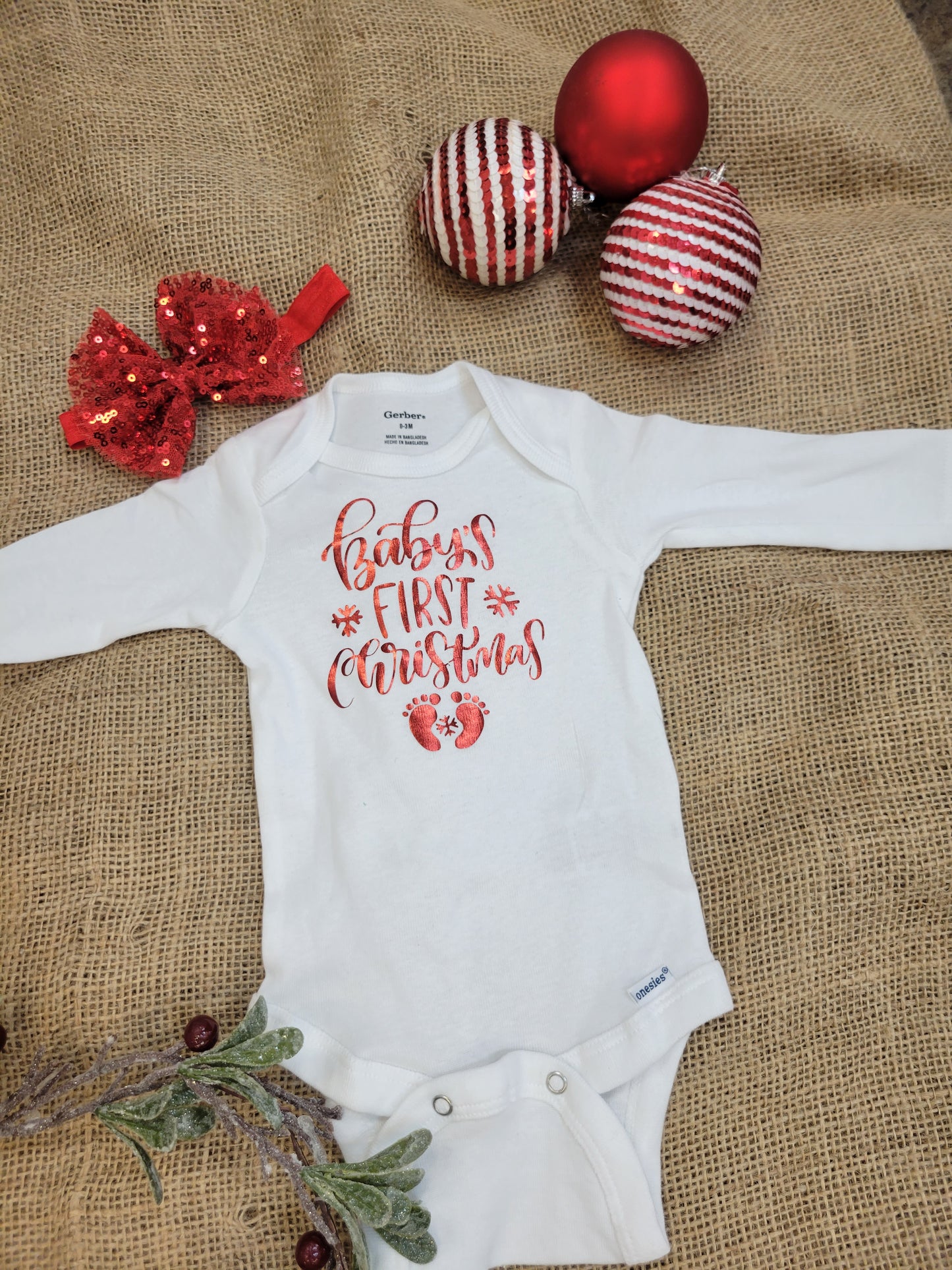 Christmas Baby Short/ long  Sleeve Onesie,Cute Modern Christmas Baby Onesie,Natural Christmas Bodysuit,Xmas Baby Shirt,Cute Christmas Kid