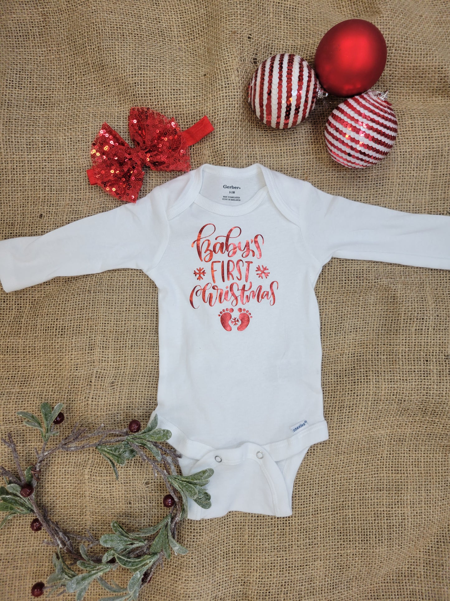 Christmas Baby Short/ long  Sleeve Onesie,Cute Modern Christmas Baby Onesie,Natural Christmas Bodysuit,Xmas Baby Shirt,Cute Christmas Kid