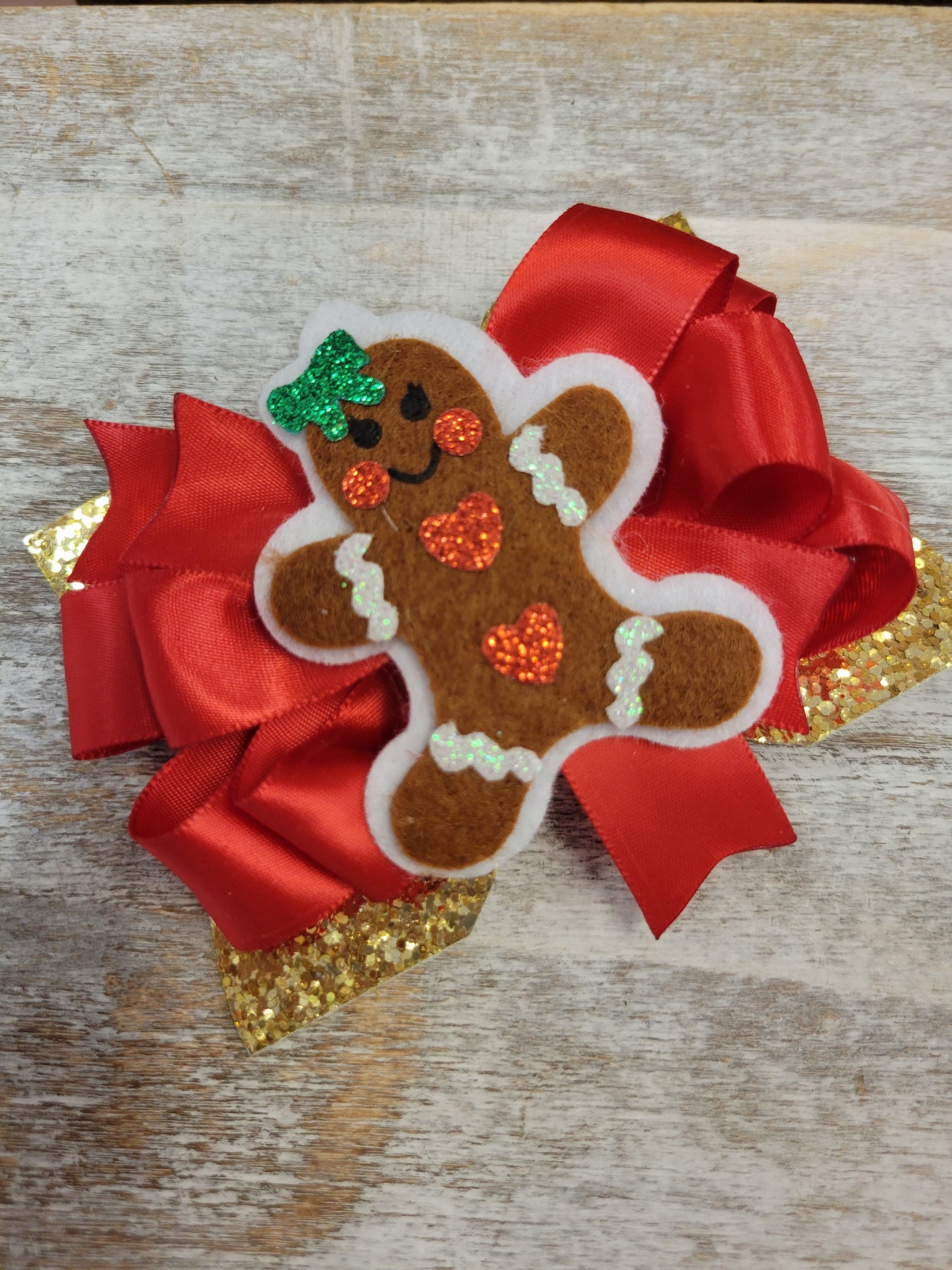 Christmas Gingerbread Bow