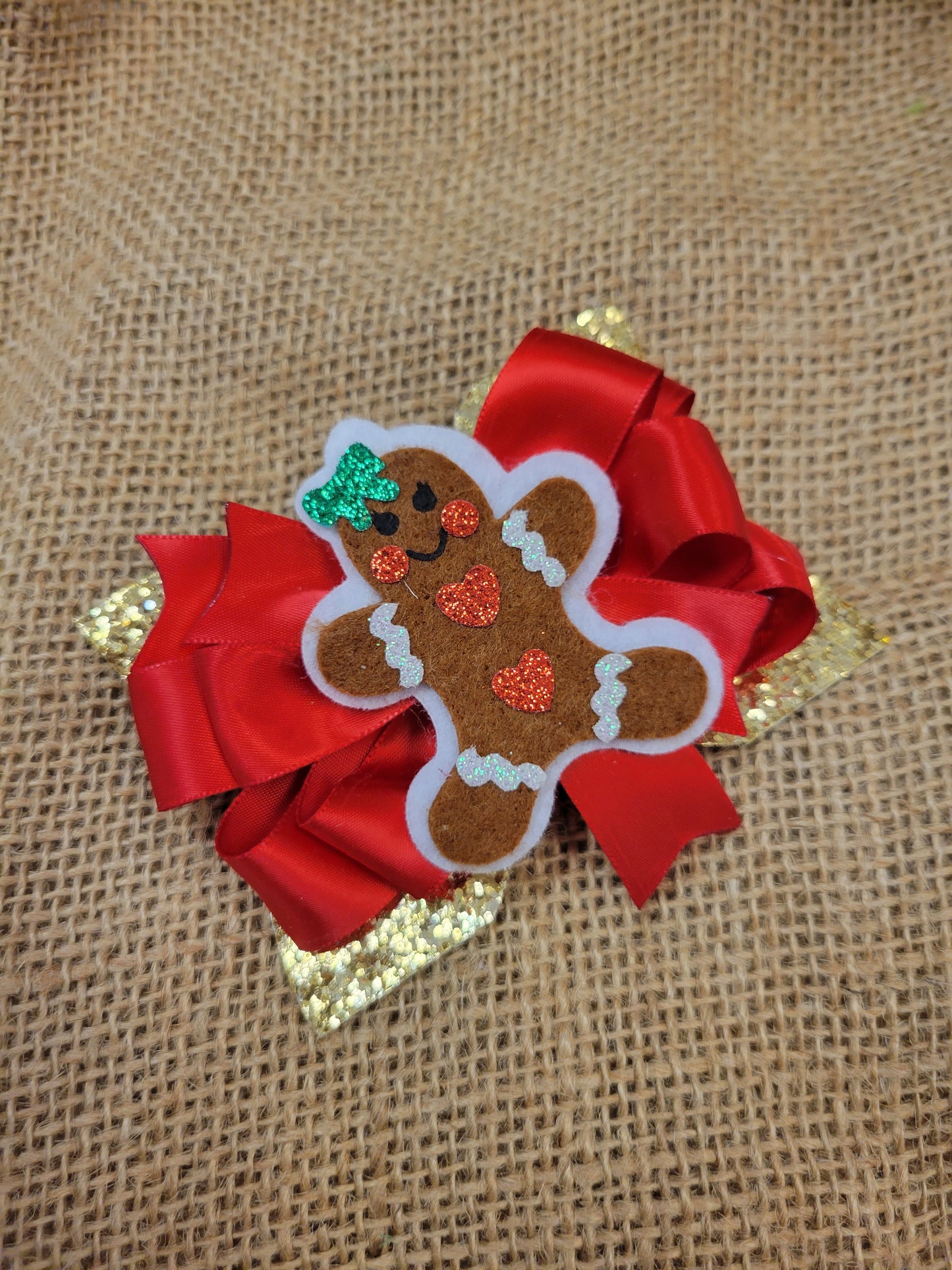 Christmas Gingerbread Bow