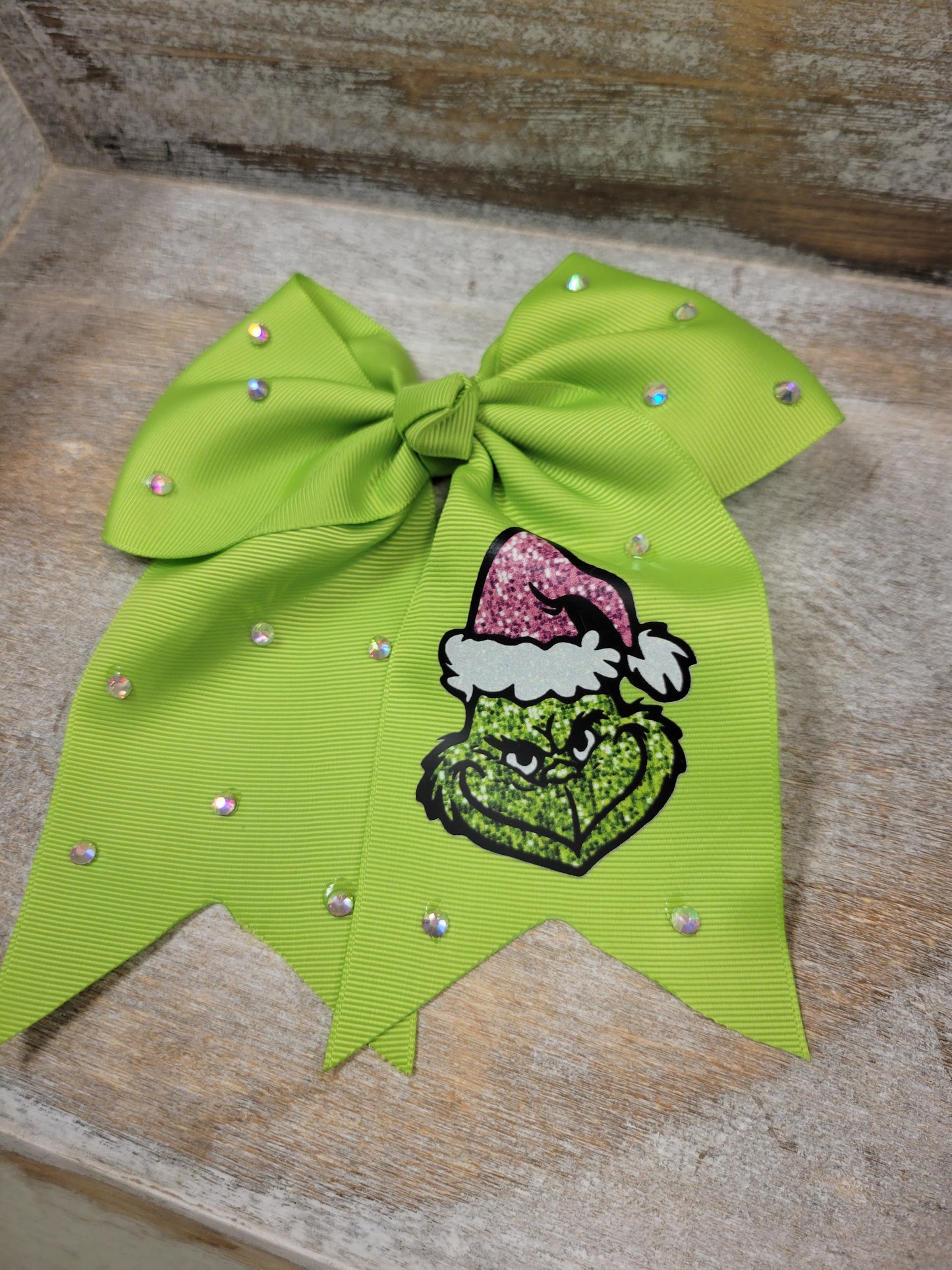 Christmas grinch Bow