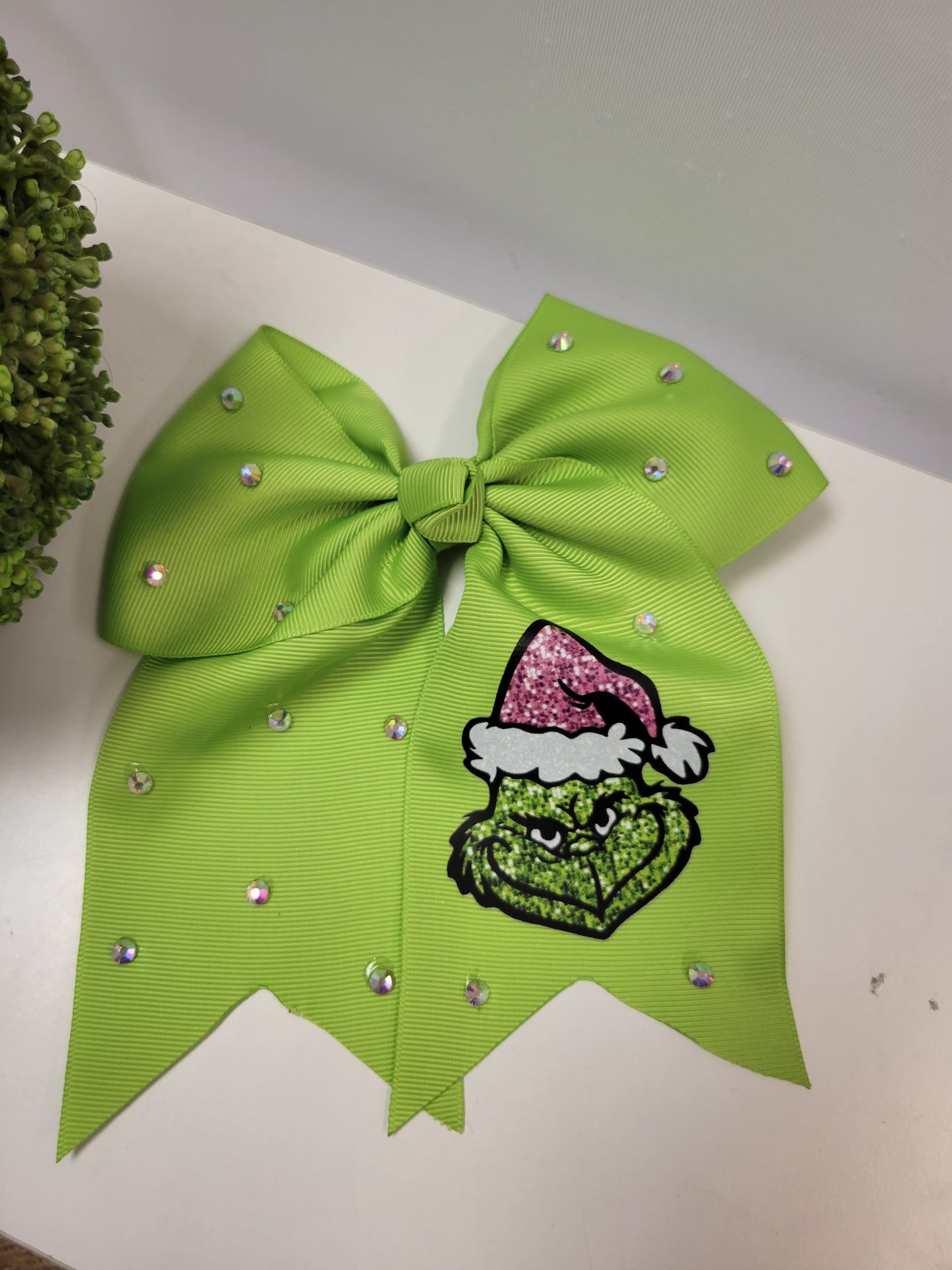 Christmas grinch Bow