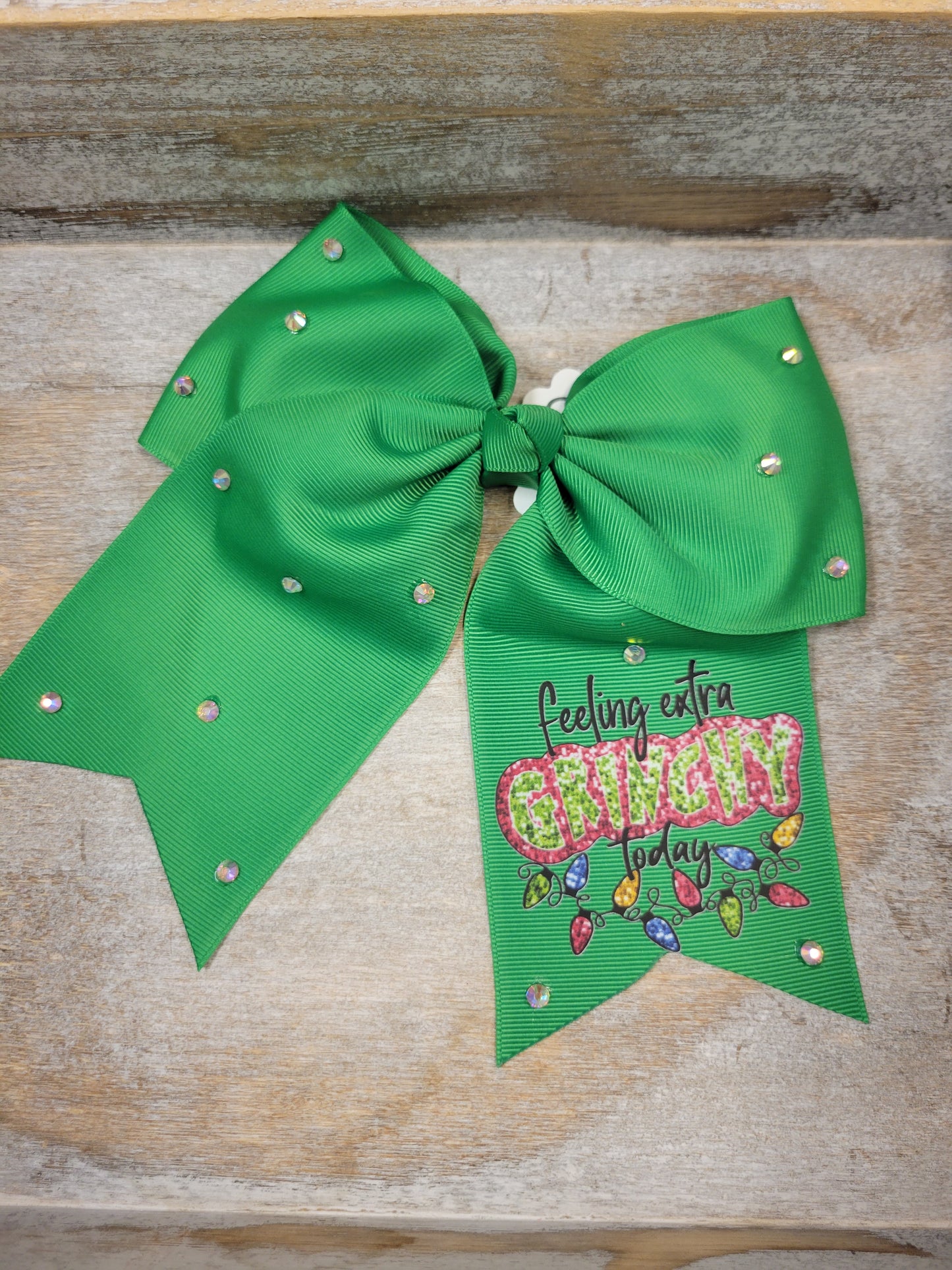 Christmas grinch Bow