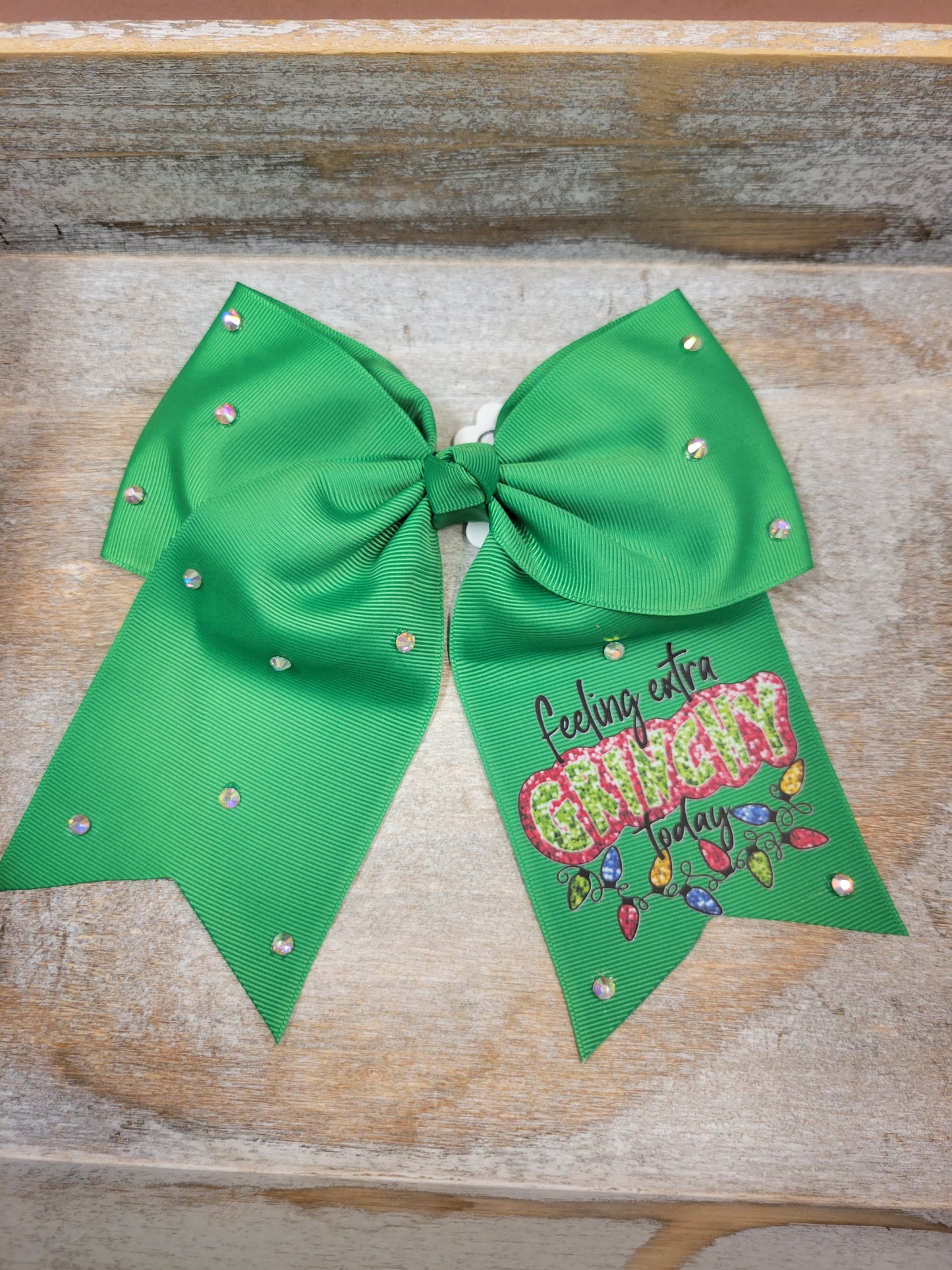 Christmas grinch Bow