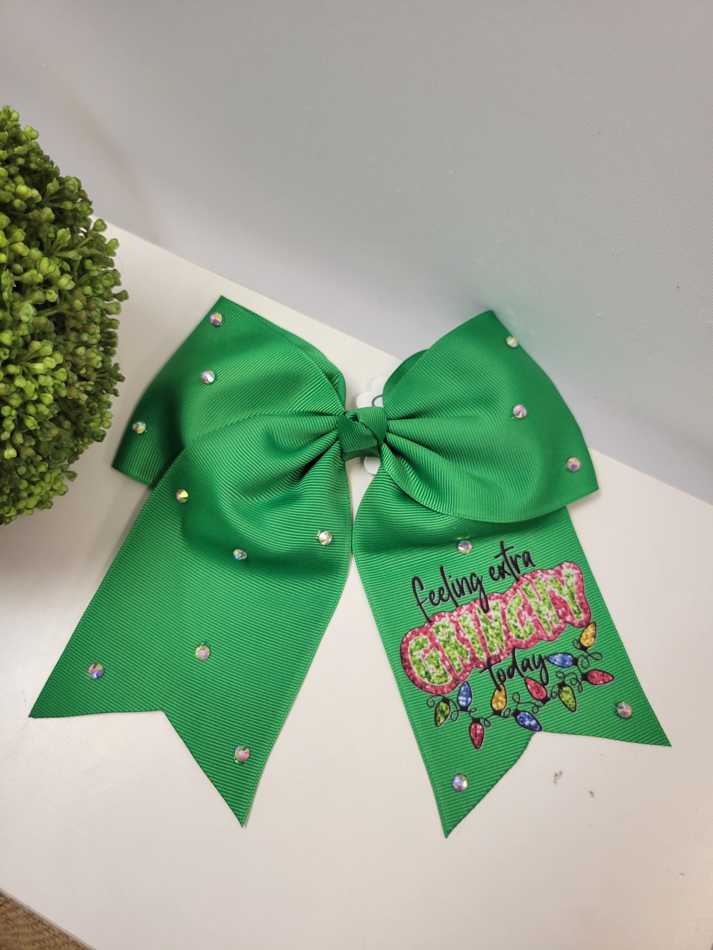 Christmas grinch Bow