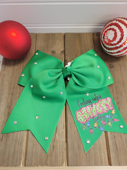 Christmas grinch Bow