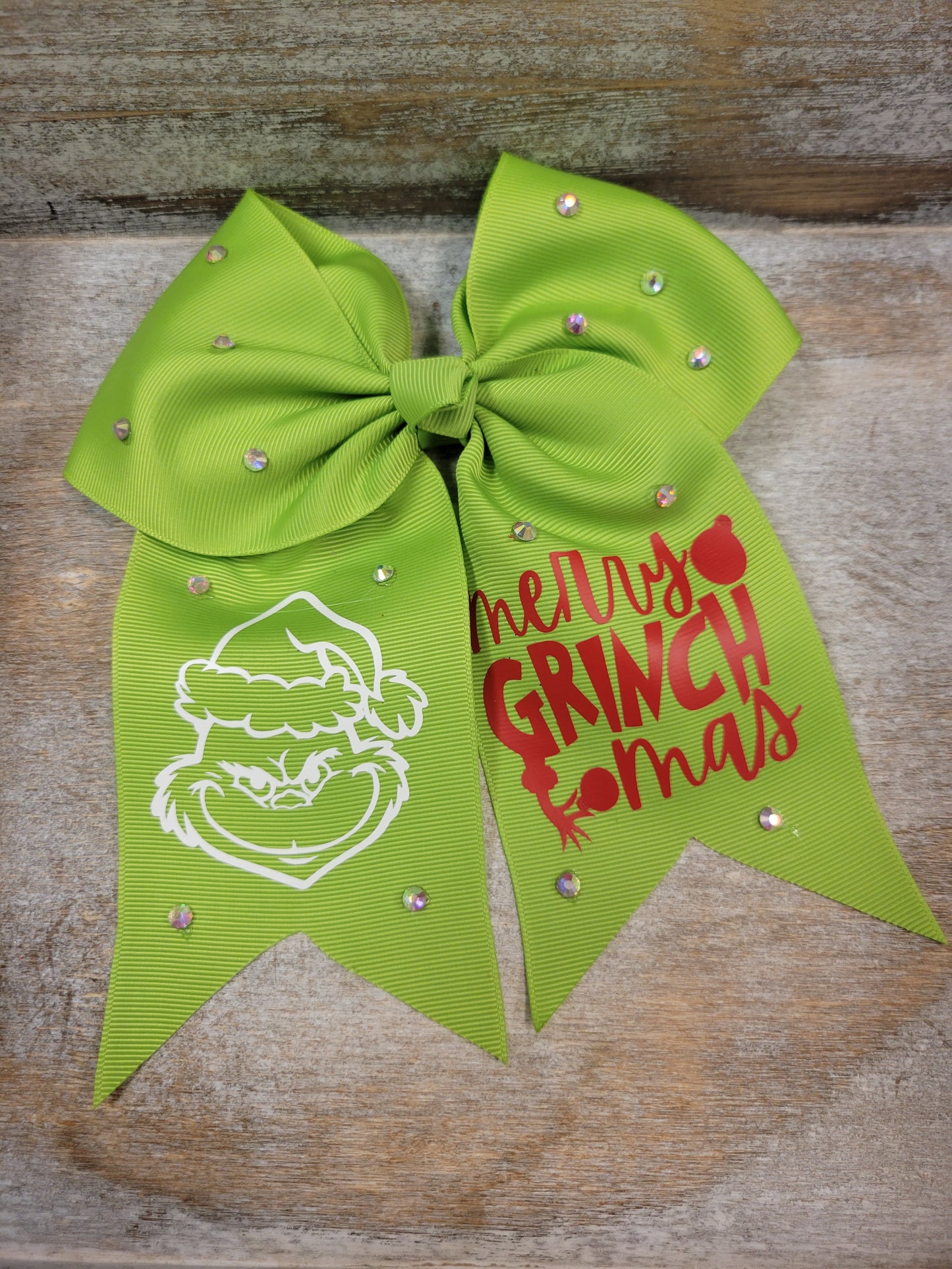 Christmas grinch Bow