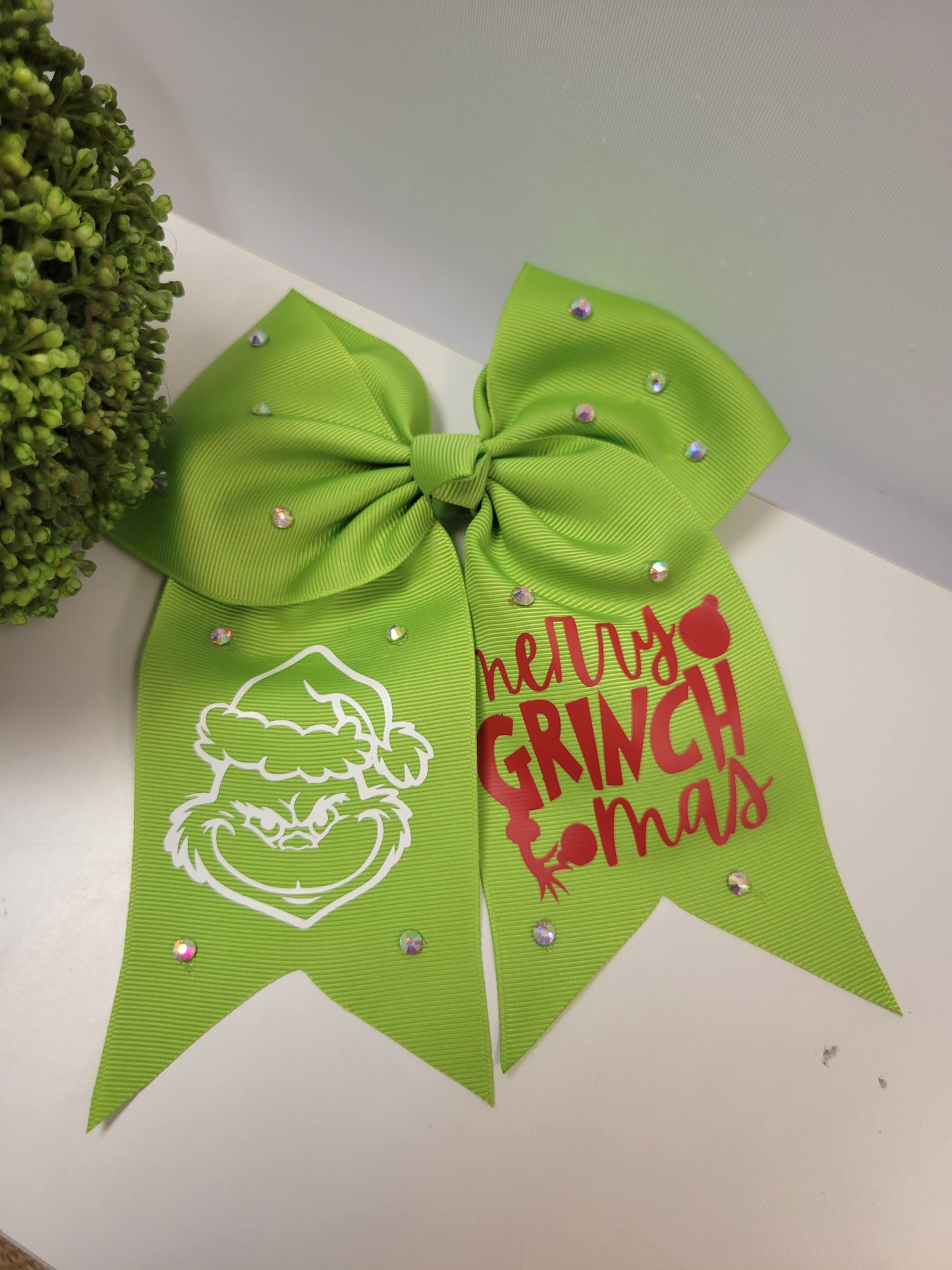 Christmas grinch Bow