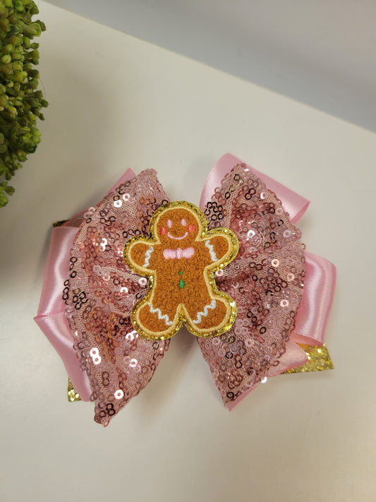 Christmas Gingerbread Bow