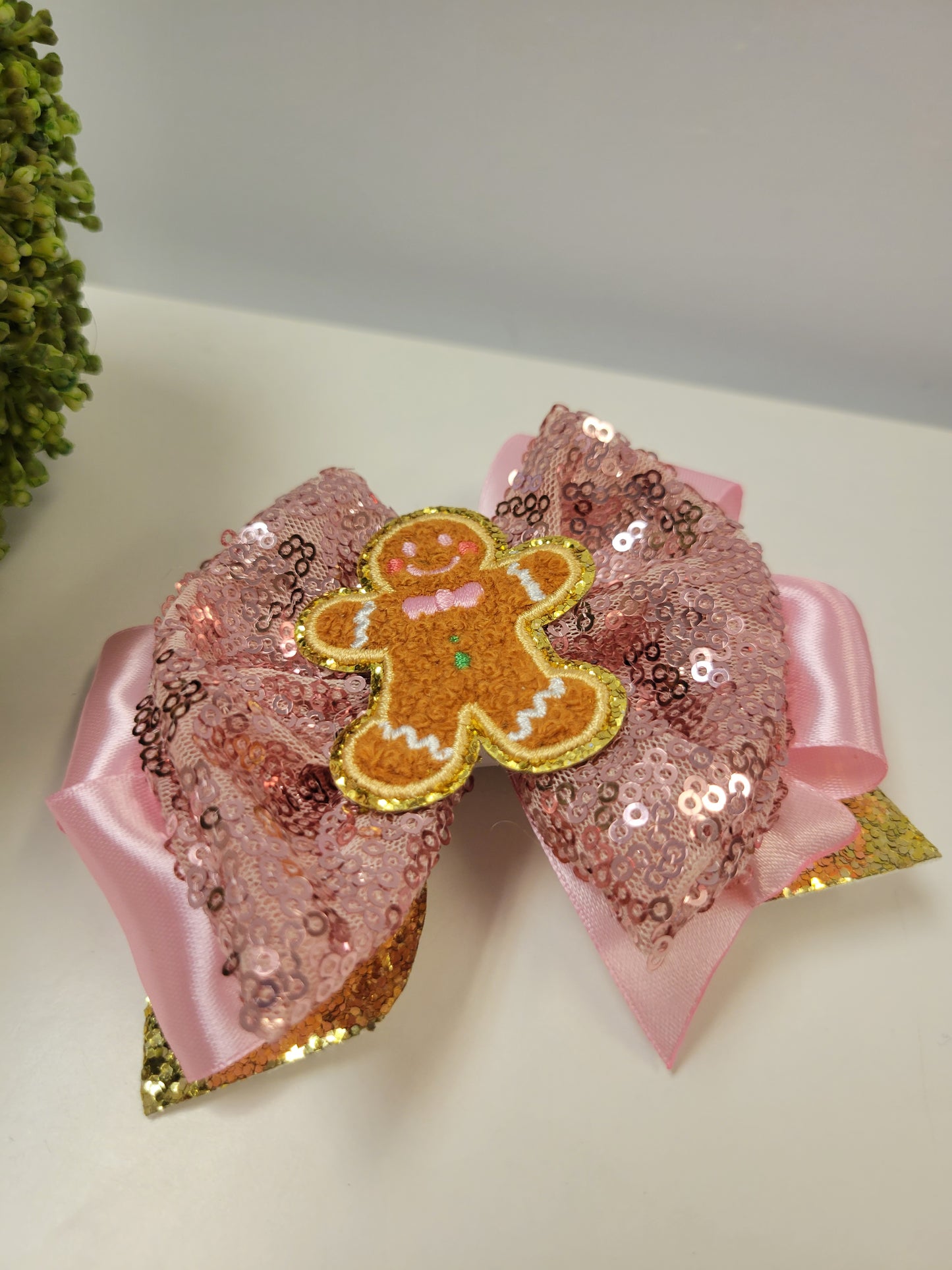 Christmas Gingerbread Bow