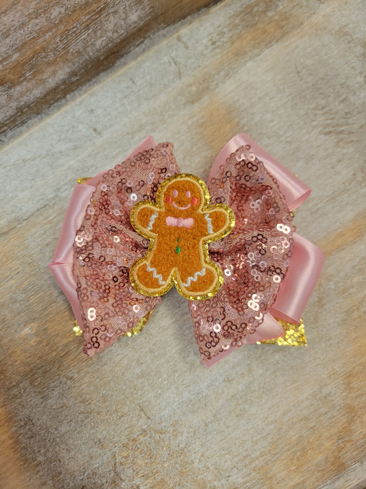 Christmas Gingerbread Bow