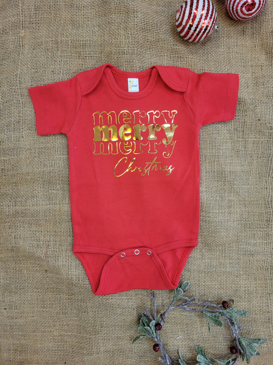 Christmas Baby Short/ long  Sleeve Onesien