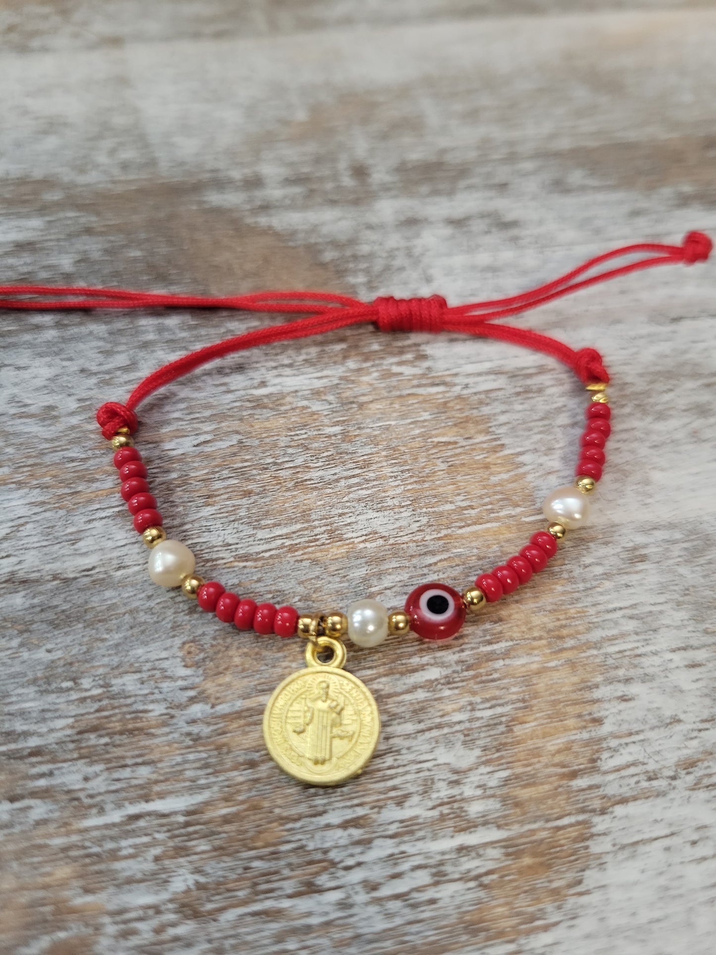 Pulsera  de proteccion, bendita. Evil eye red hamsa hand  Bracelet