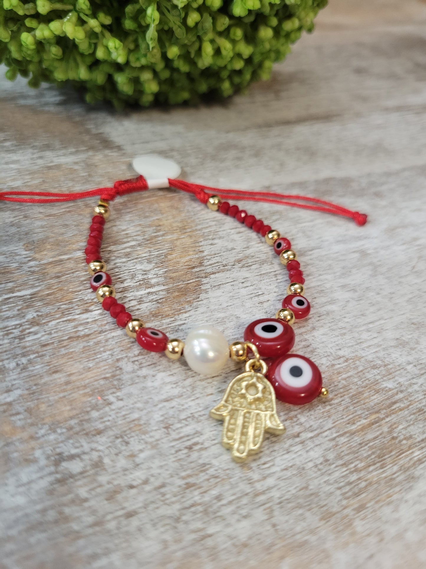 Pulsera  de proteccion, bendita. Evil eye red hamsa hand  Bracelet