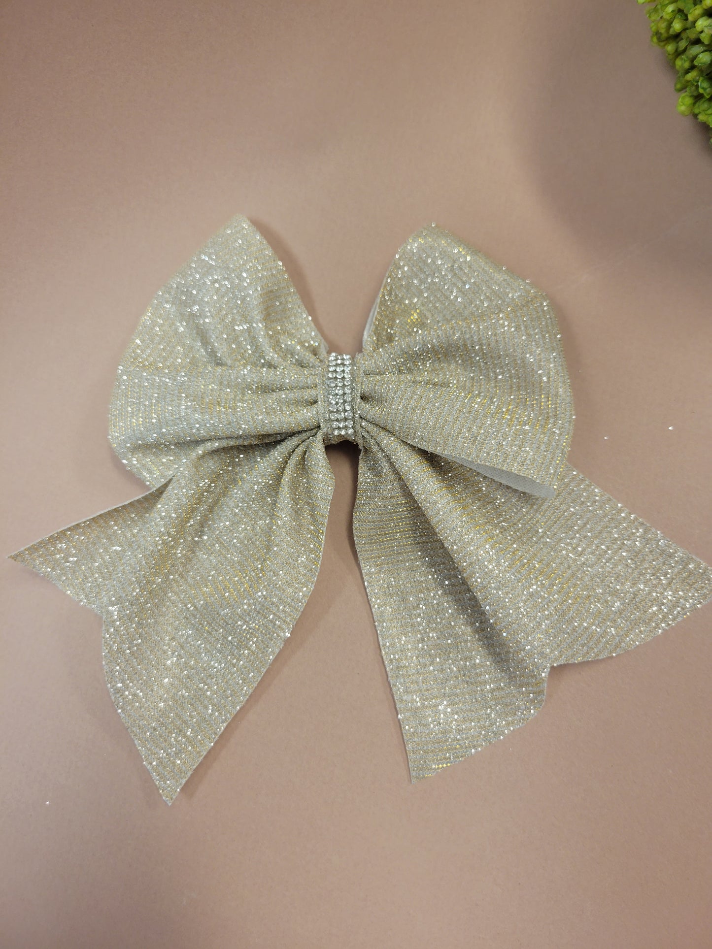 Christmas metallic gold  Bow