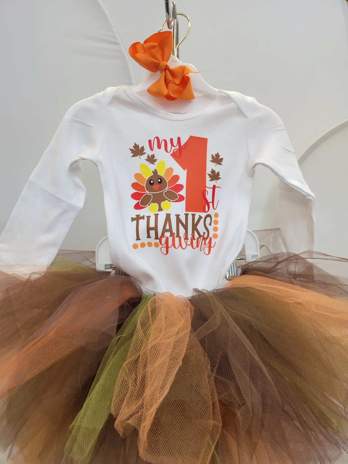 Baby's First ThanksgivingTutu Outfit