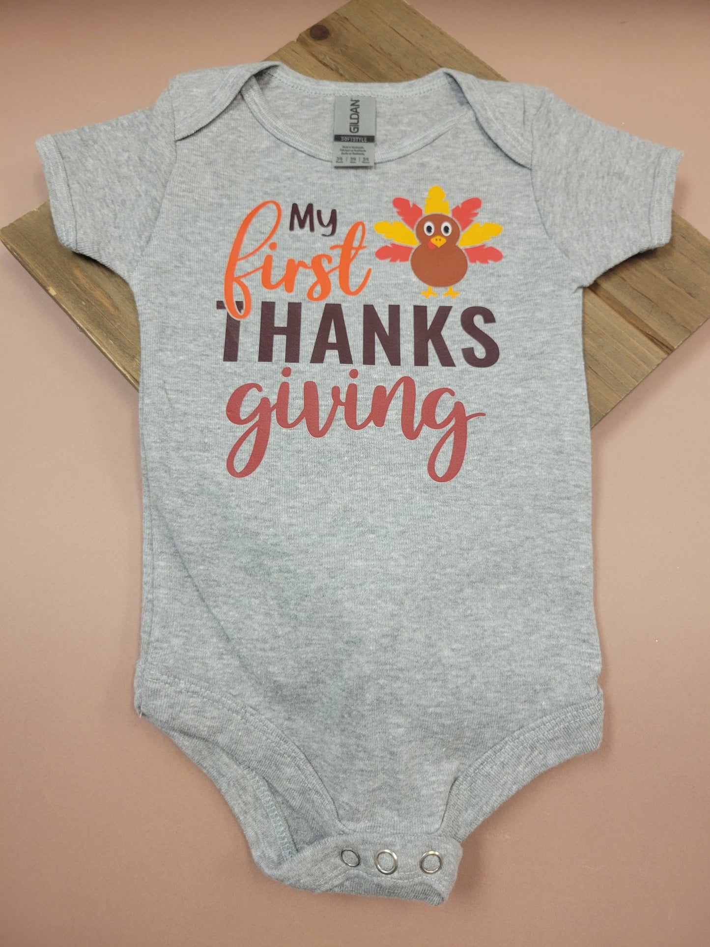 My First Thanksgiving onesie for boy