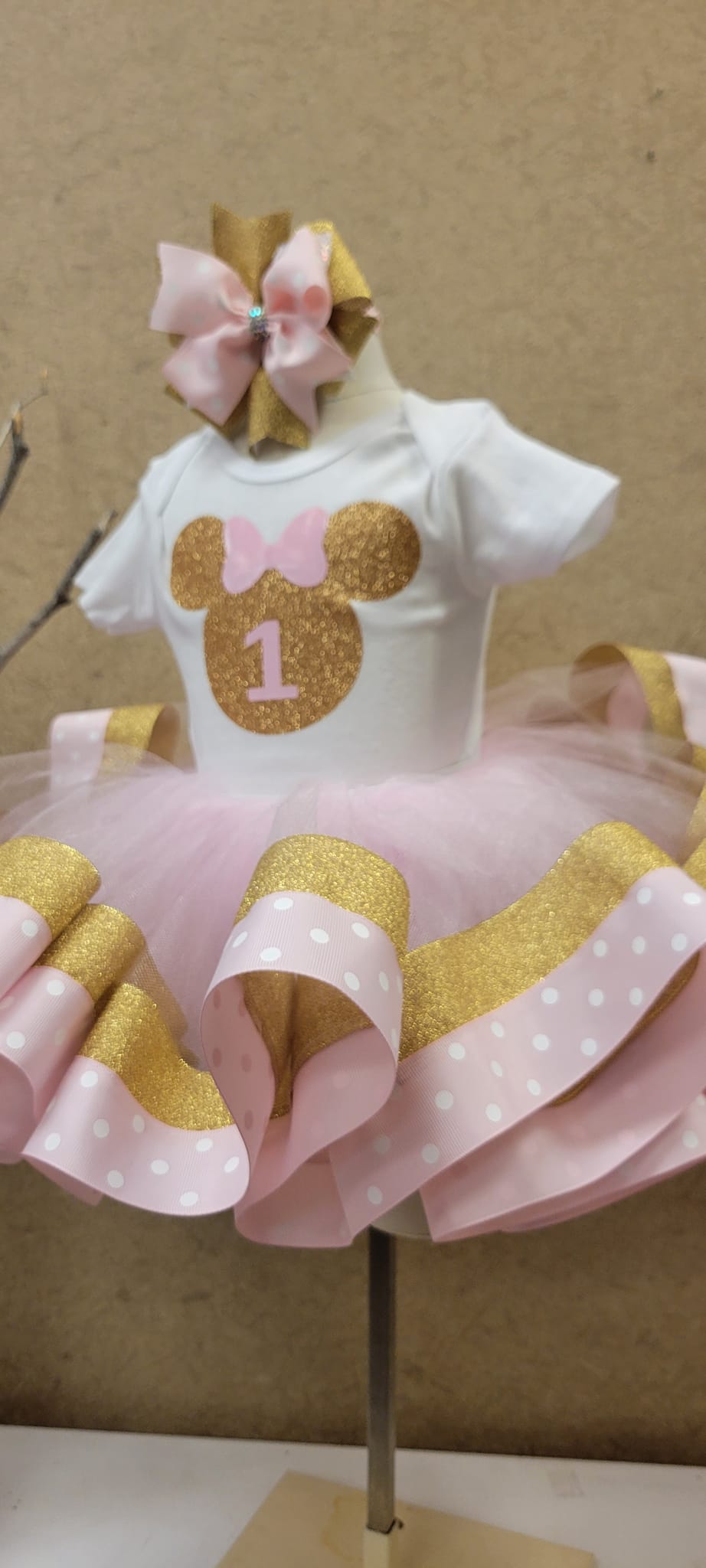 Minnie mouse Personalized Tutu Outfit