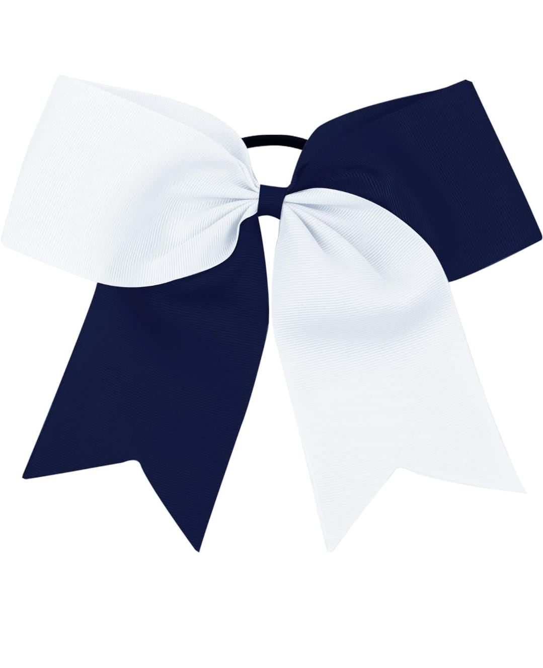 Navy blue  and white  Cheer Bow