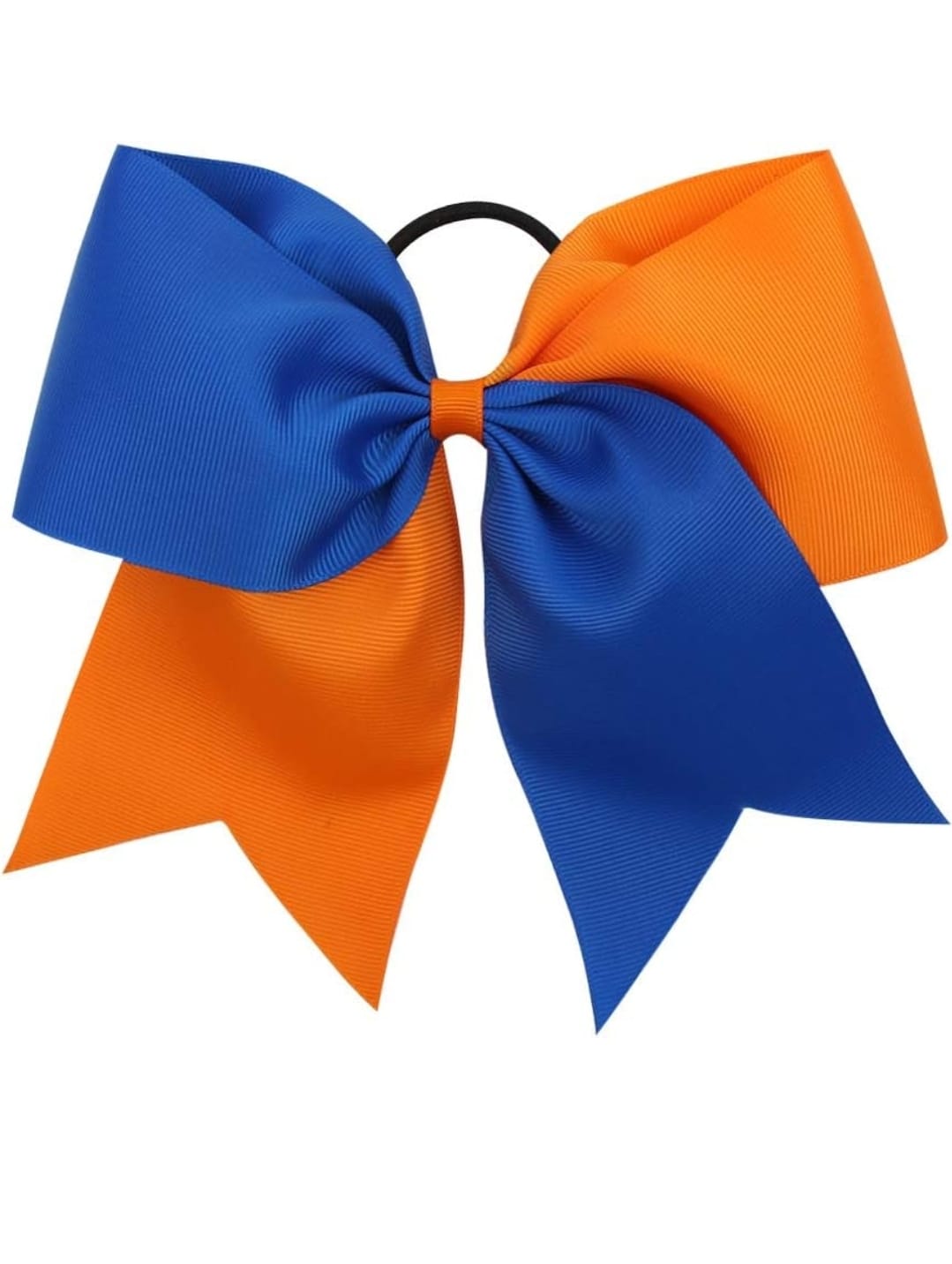 Royal blue and orange Cheer Bow