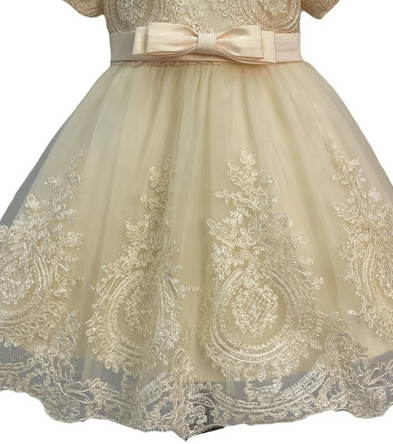 Cream Baby Dress