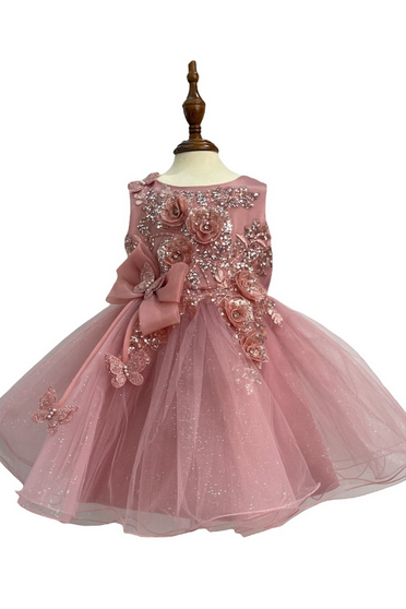 Dusty Rose Baby Dress