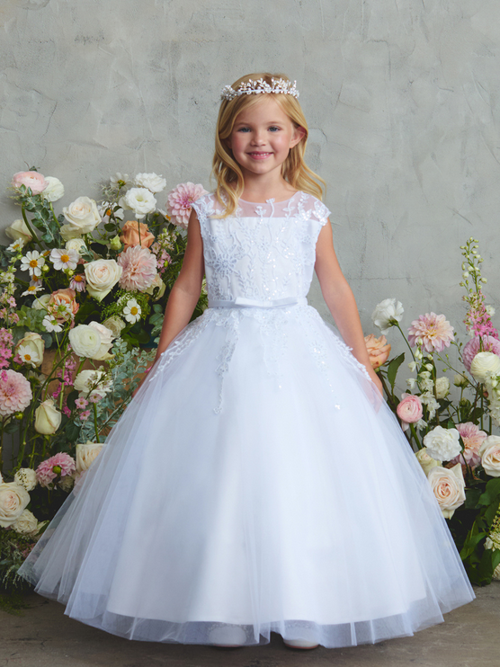 First Holy Communion Dress/vestido de primera comunion white 5893 STYLO First Holy Communion Dress/vestido de primera comunion white 5893 STYLO