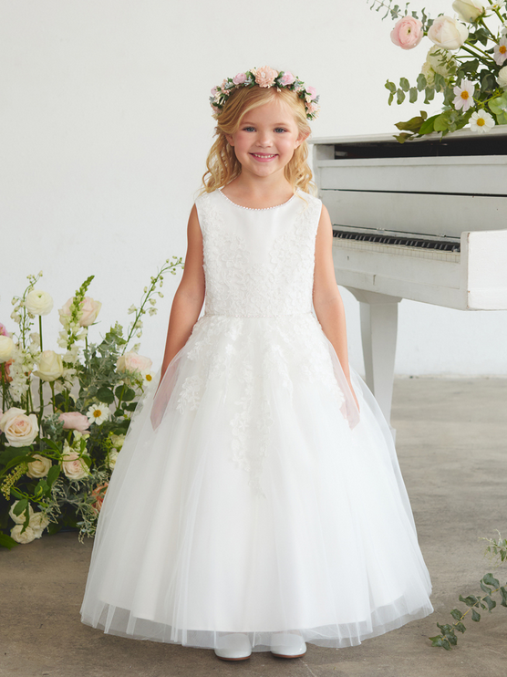 Baptism / First Holy Communion Dress/vestido de primera comunion white 5898