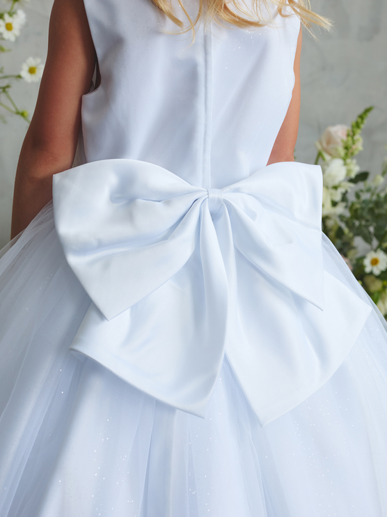 Baptism / First Holy Communion Dress/vestido de primera comunion white 5901