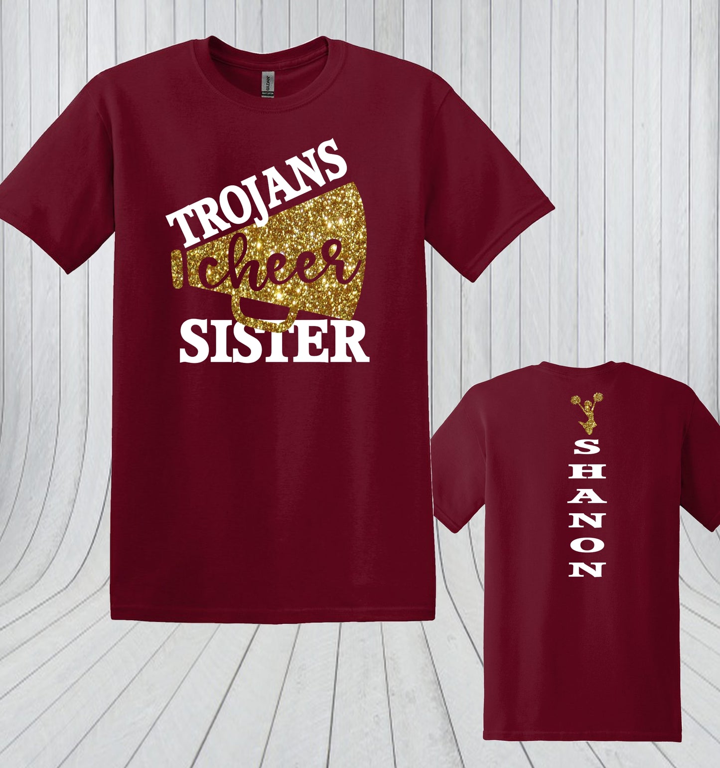 TROJANS CHEER SISTER SHIRT