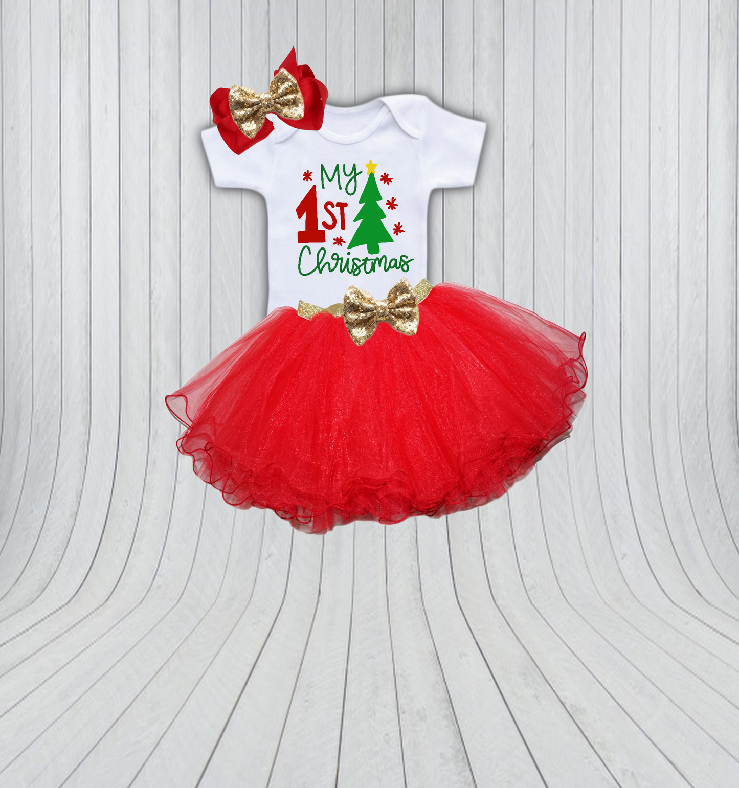 Baby's First Christmas Tutu Outfit