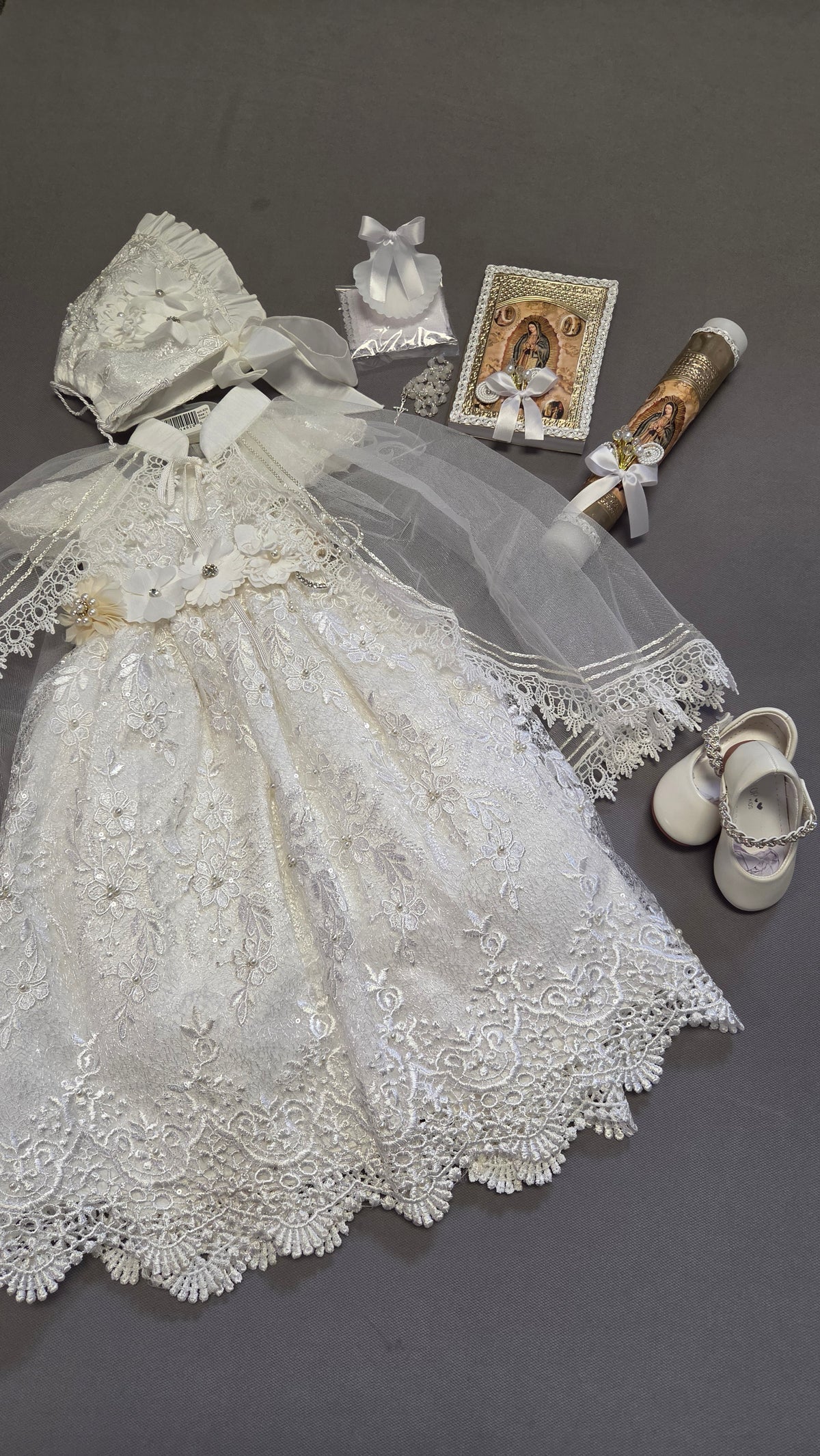Ropon de Bautizo de Niña/baptism gown all included
