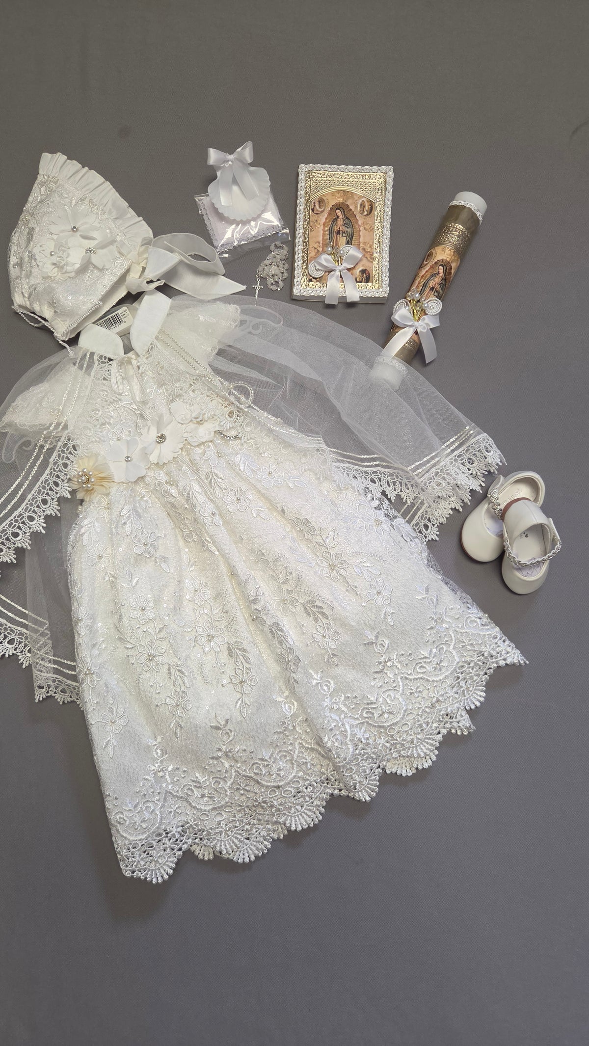 Ropon de Bautizo de Niña/baptism gown all included