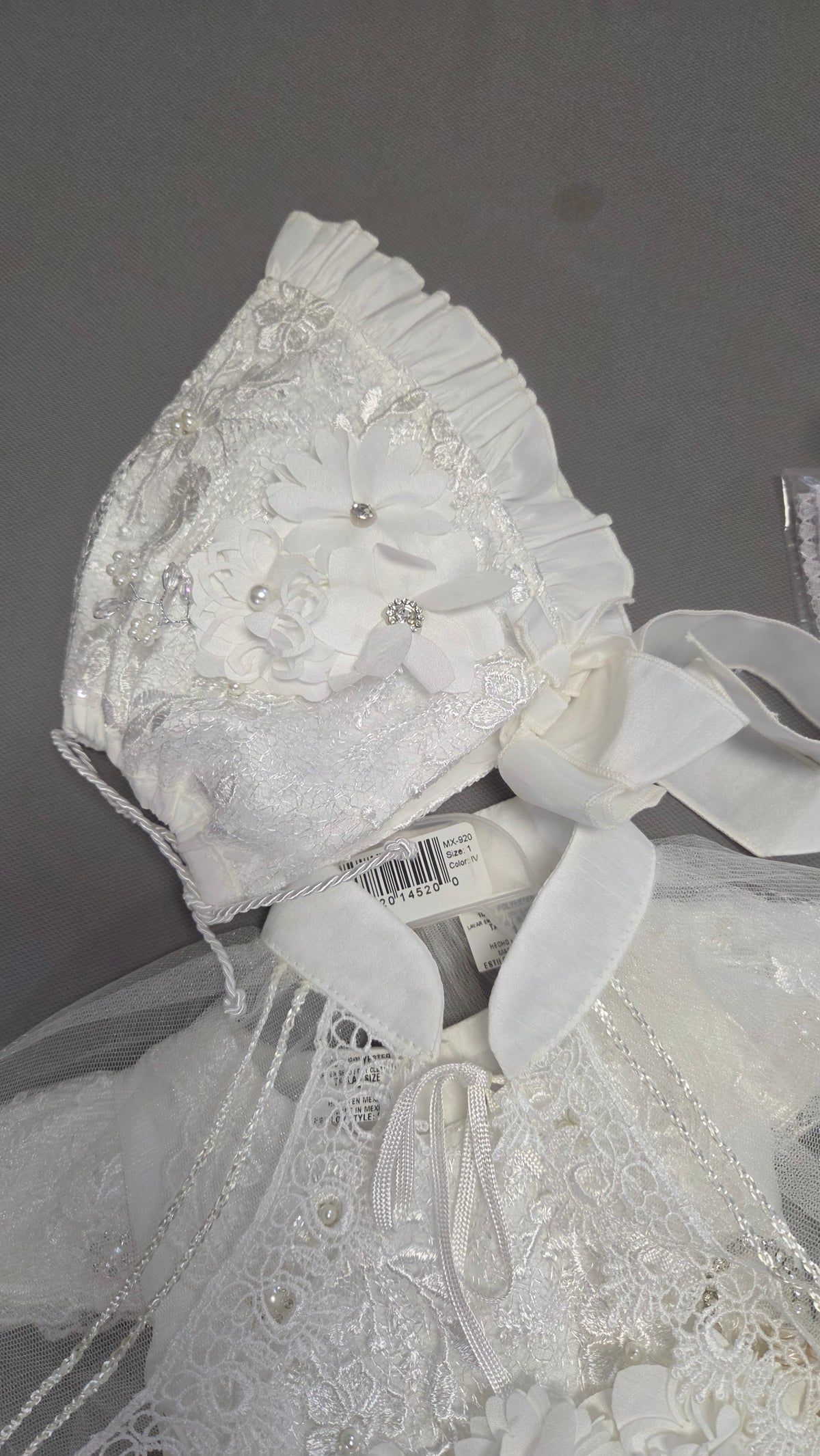 Ropon de Bautizo de Niña/baptism gown all included