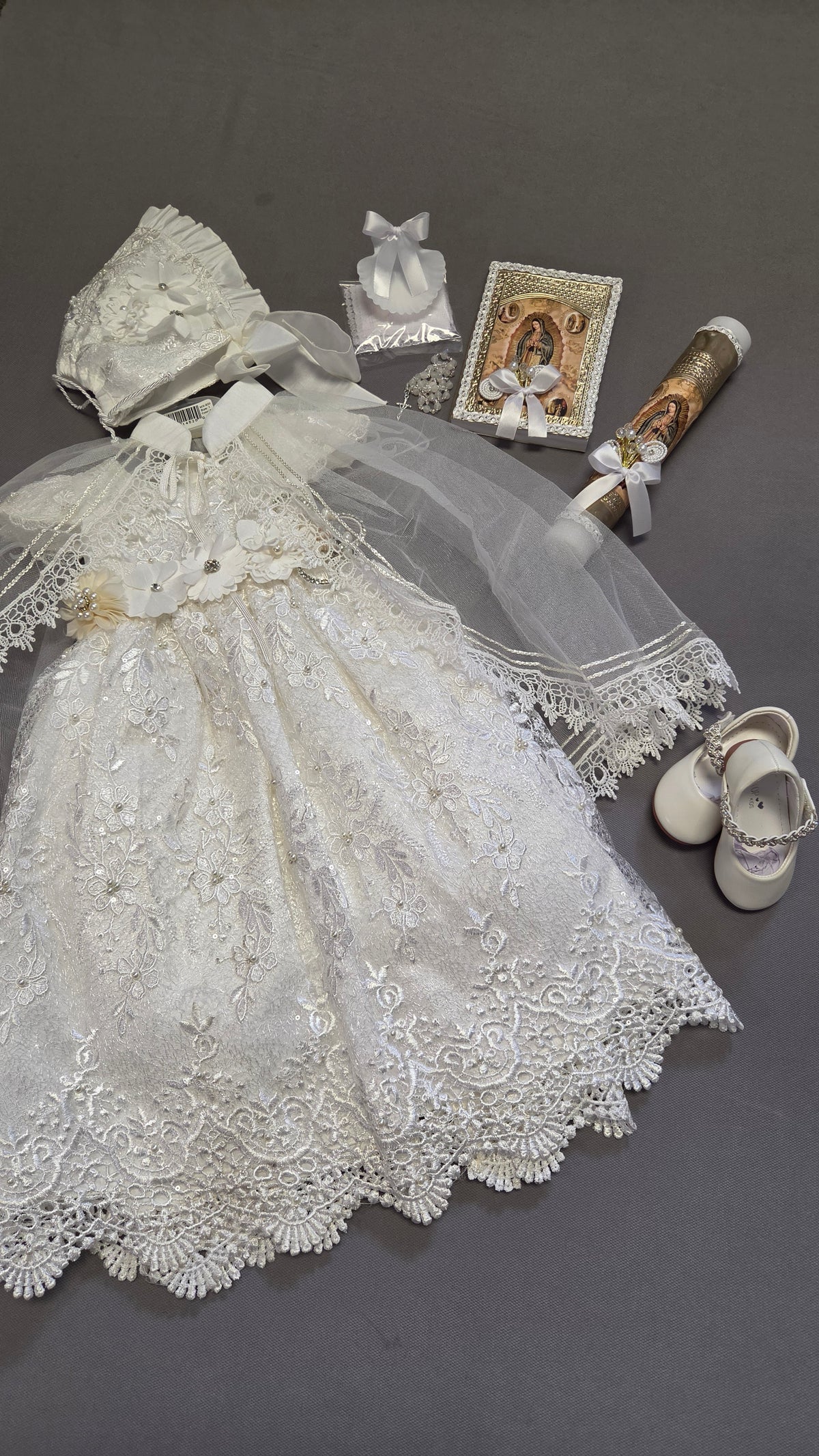 Ropon de Bautizo de Niña/baptism gown all included